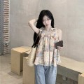 甜美碎花宽松娃娃衫
